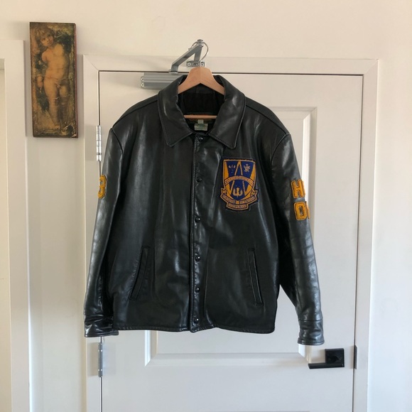 University of Windsor Drama class of 1993 leather varsity jacket - Picture 2 of 7